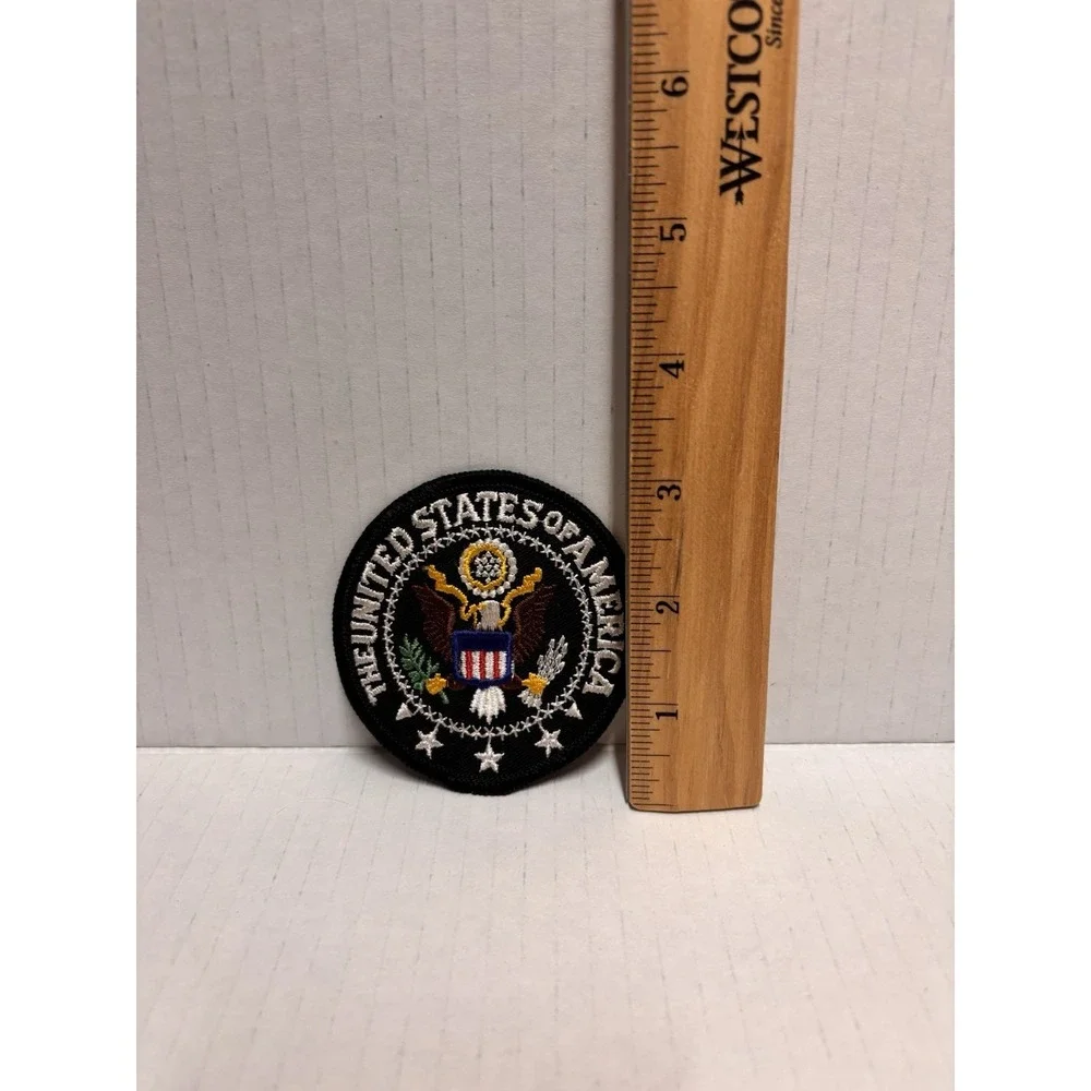 Bald Eagle American Flag Round Patch United States Patriotic  Vintage